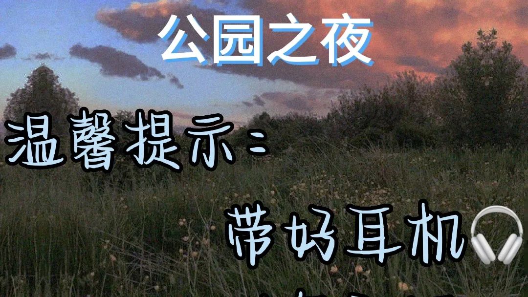 公园之夜广播剧全集免费收听完整版-爱夜广播剧在线听完整免费